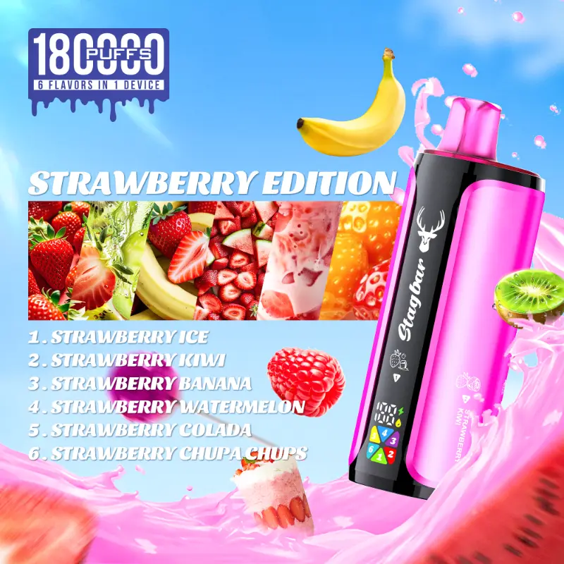 Stag Bar 180000 180K Bouffées 6-in-1 Vape jetable - image 10