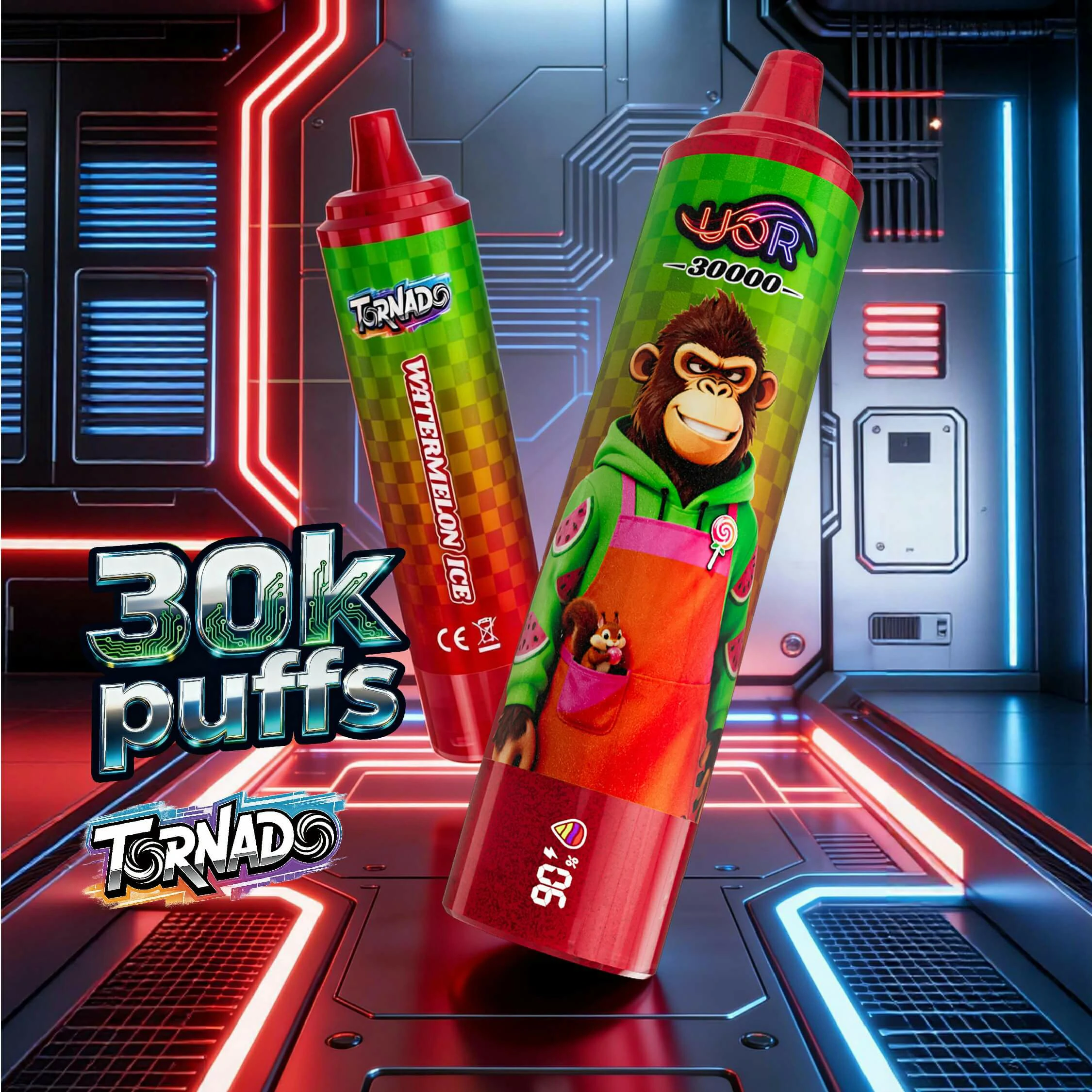 UOR Tornado 30000 30K Bouffées LED Display Vape Jetable - image 3