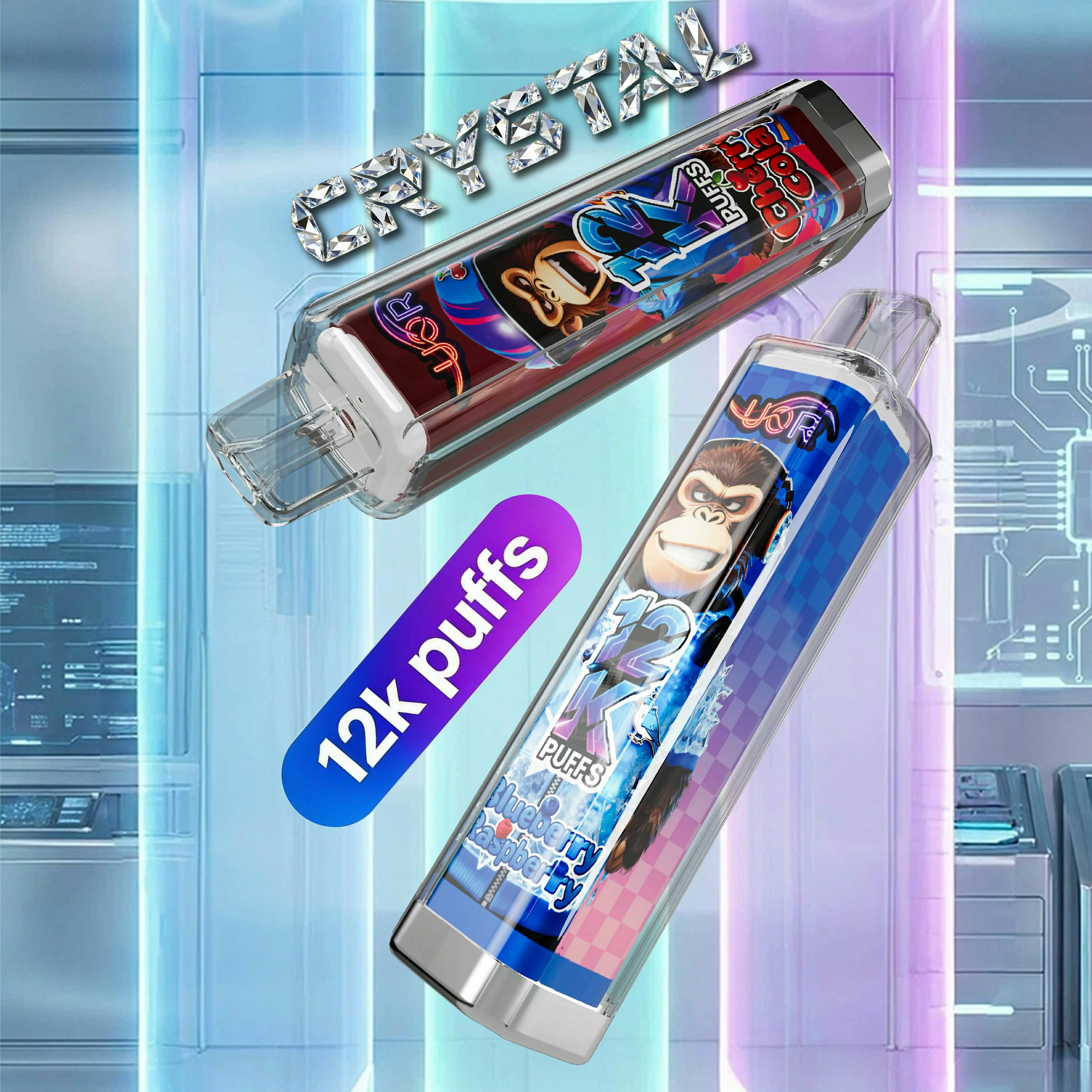 UOR Crystal 12000 12K Bouffées RGB Light Vape jetable - image 2