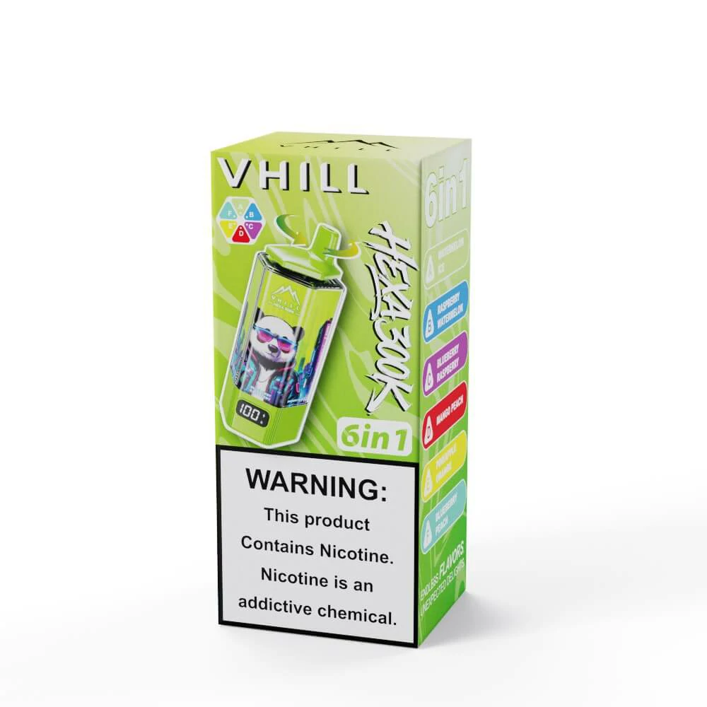 VHILL HEXA 300000 300K Bouffées 6-in-1 Vape jetable - image 8