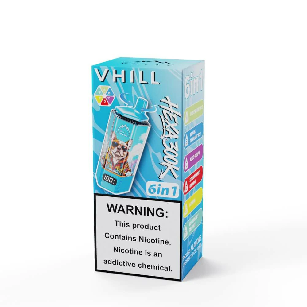 VHILL HEXA 300000 300K Bouffées 6-in-1 Vape jetable - image 11