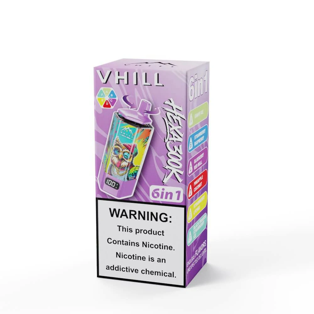 VHILL HEXA 300000 300K Bouffées 6-in-1 Vape jetable - image 9