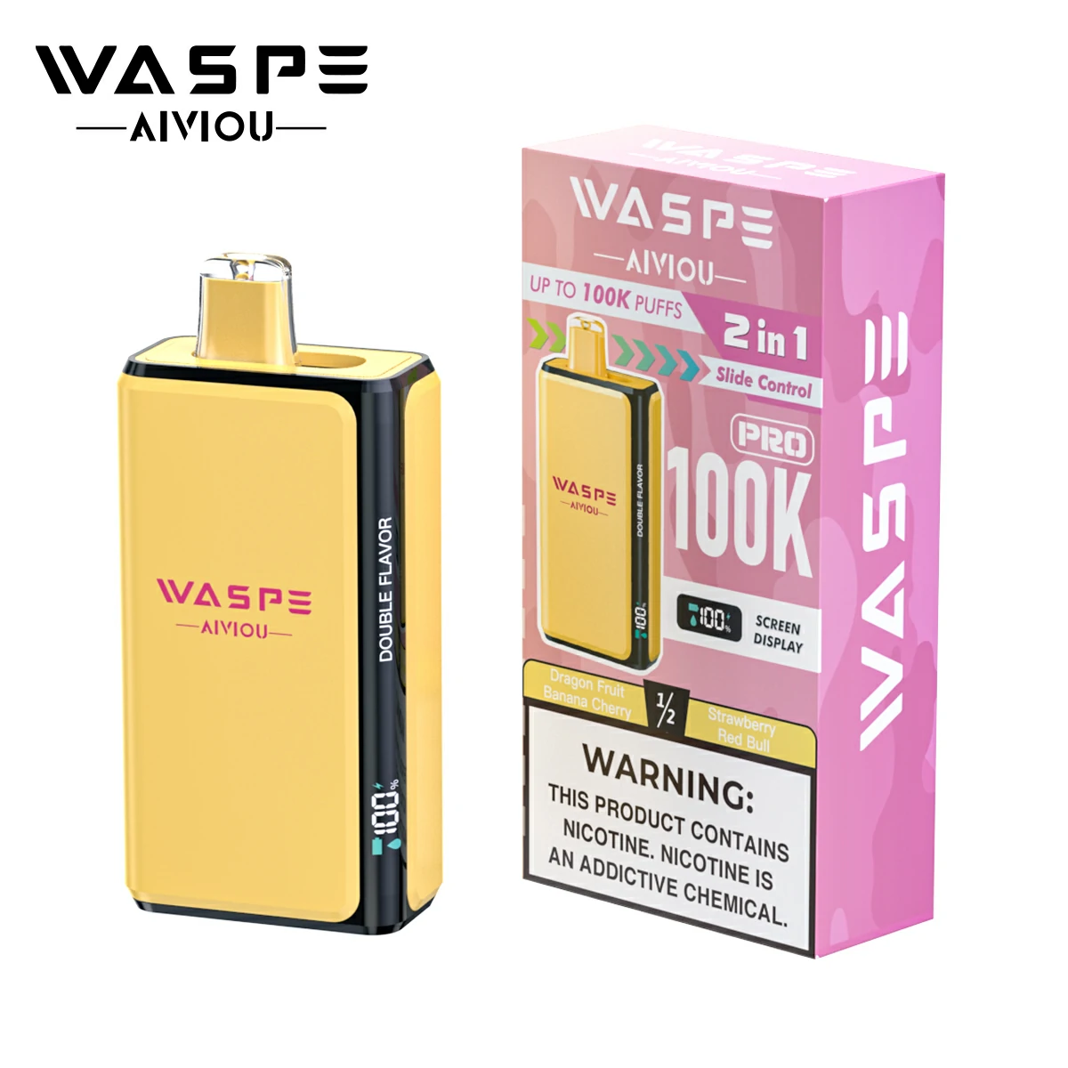 WASPE Pro 100000 100K Bouffées 2-in-1 Vape jetable - image 5