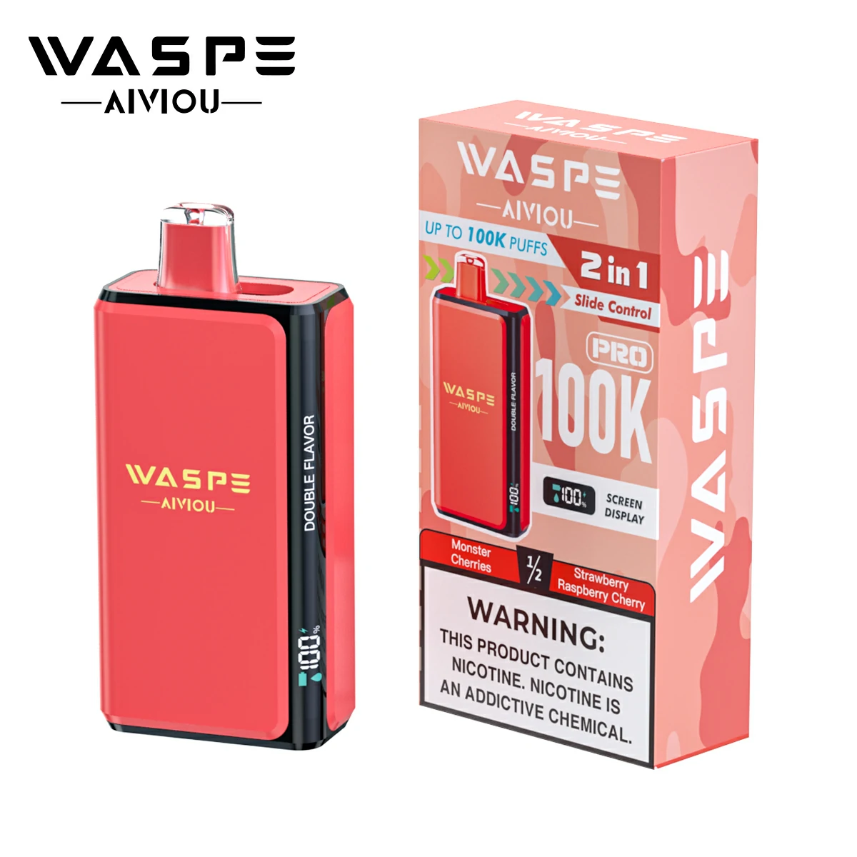 WASPE Pro 100000 100K Bouffées 2-in-1 Vape jetable - image 6