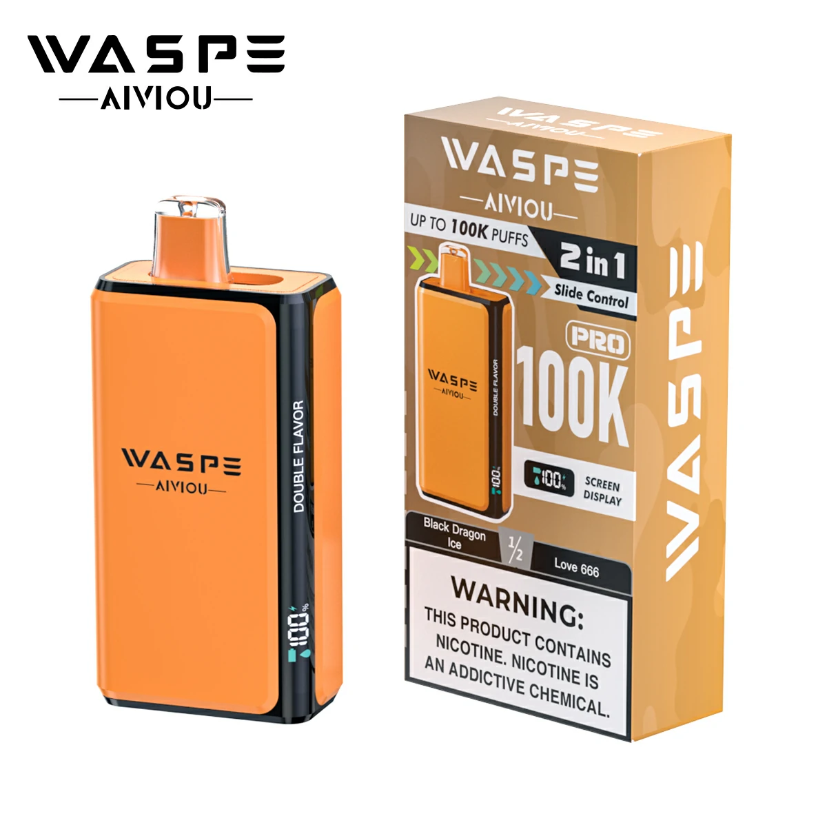 WASPE Pro 100000 100K Bouffées 2-in-1 Vape jetable - image 7