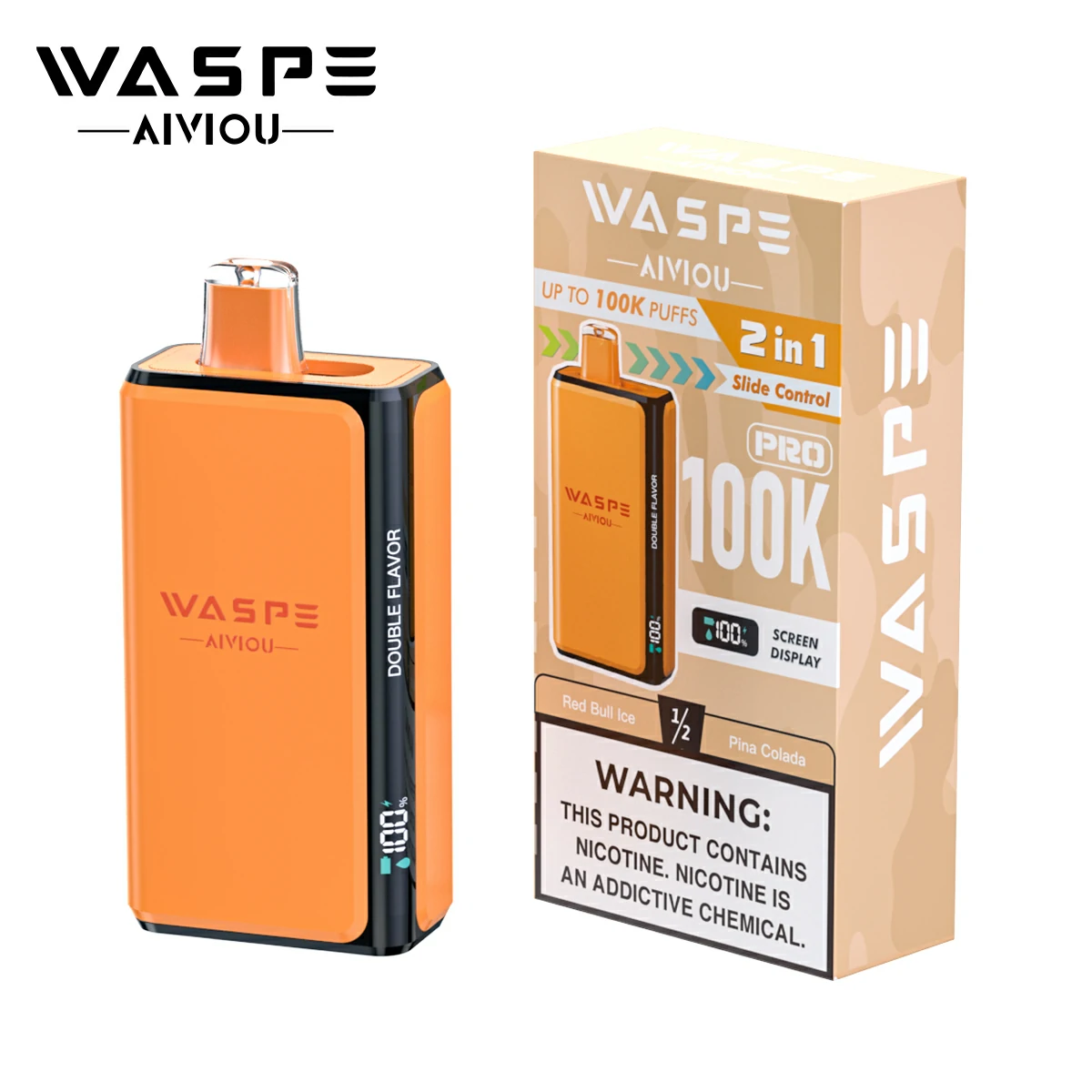 WASPE Pro 100000 100K Bouffées 2-in-1 Vape jetable - image 8