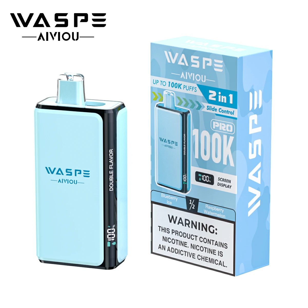 WASPE Pro 100000 100K Bouffées 2-in-1 Vape jetable - image 11