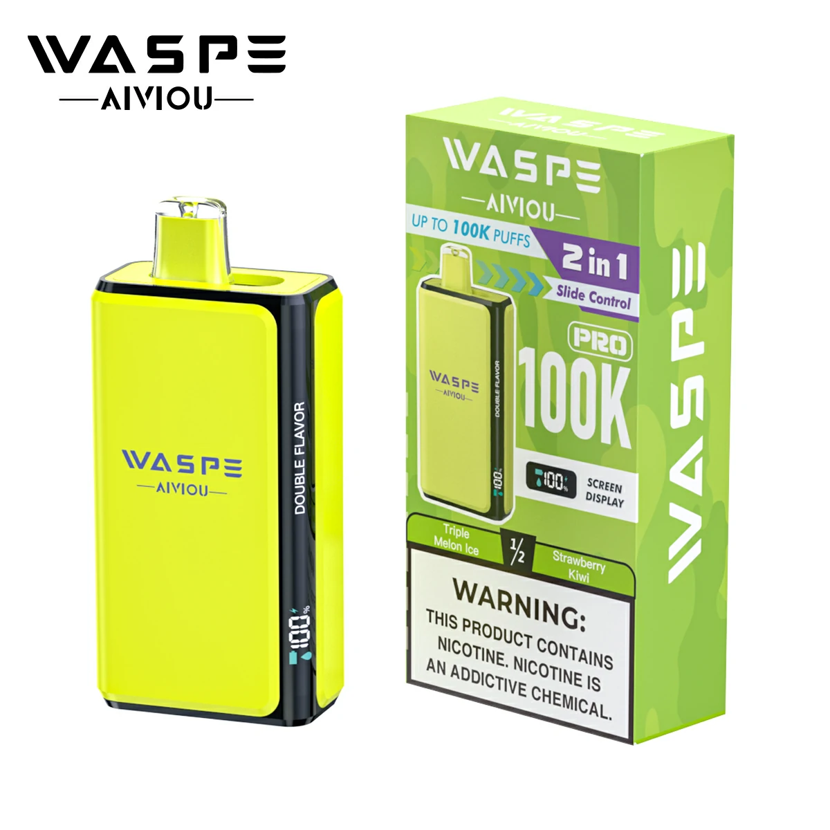 WASPE Pro 100000 100K Bouffées 2-in-1 Vape jetable - image 16