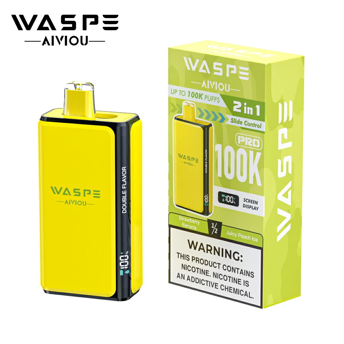 WASPE Pro 100000 100K Bouffées 2-in-1 Vape jetable - image 13