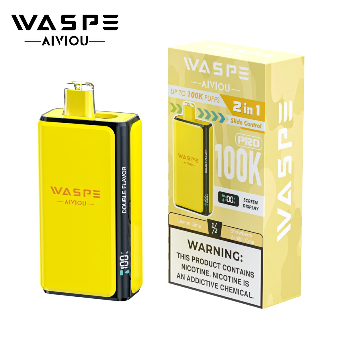 WASPE Pro 100000 100K Bouffées 2-in-1 Vape jetable - image 12
