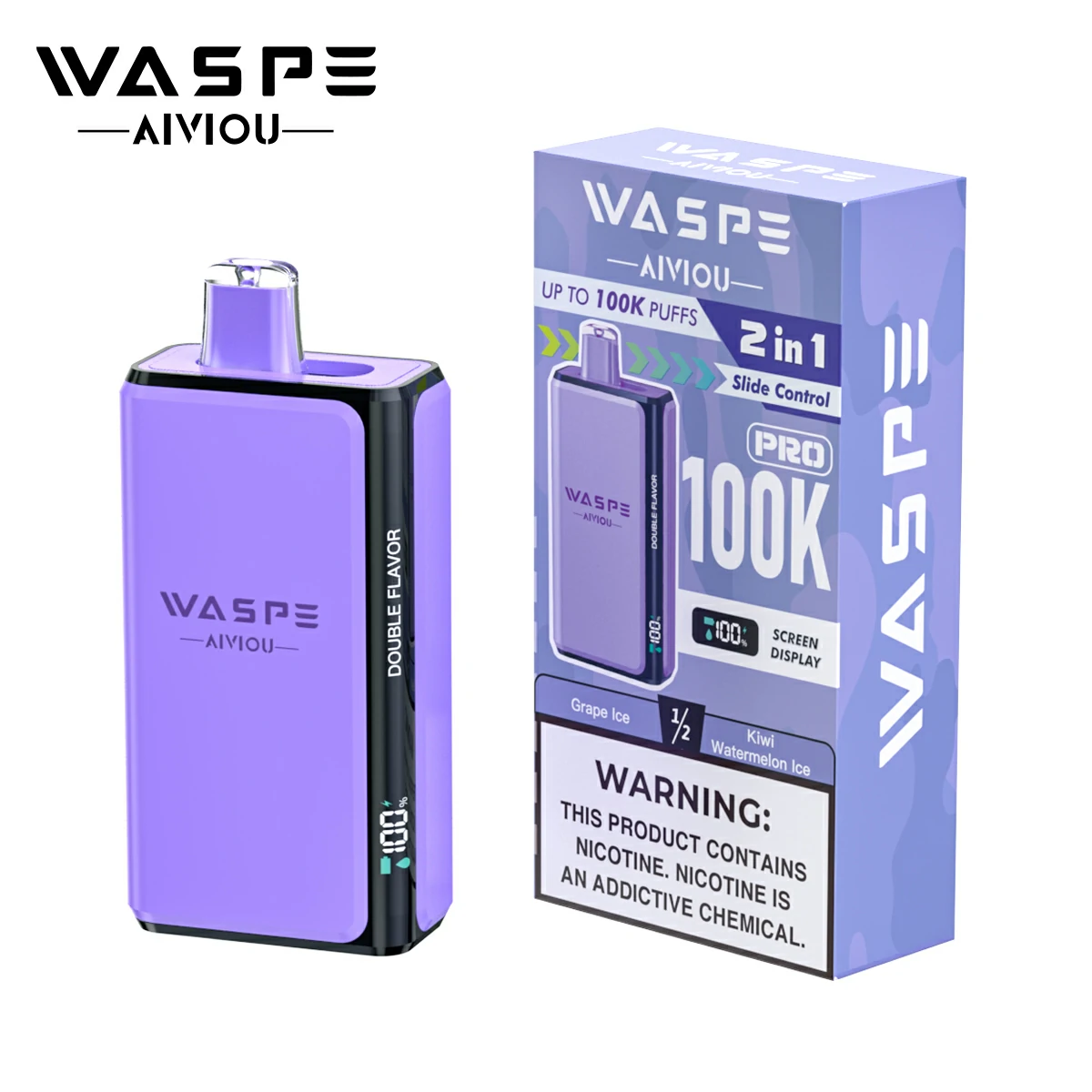 WASPE Pro 100000 100K Bouffées 2-in-1 Vape jetable - image 17