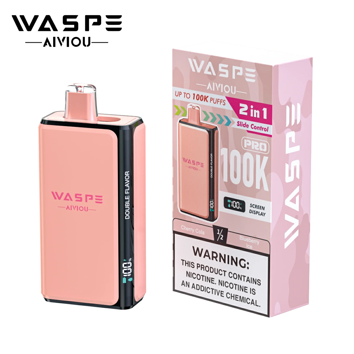 WASPE Pro 100000 100K Bouffées 2-in-1 Vape jetable - image 18