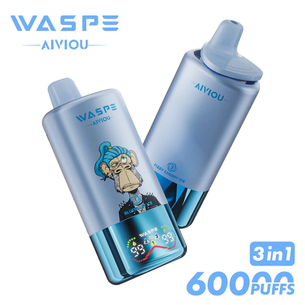 WASPE Bar 60000 60K Bouffées LED Display Vape jetable - image 10