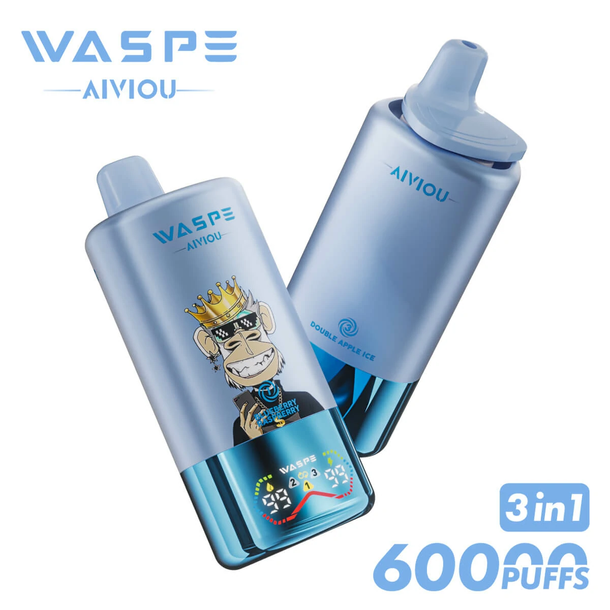 WASPE Bar 60000 60K Bouffées LED Display Vape jetable - image 13