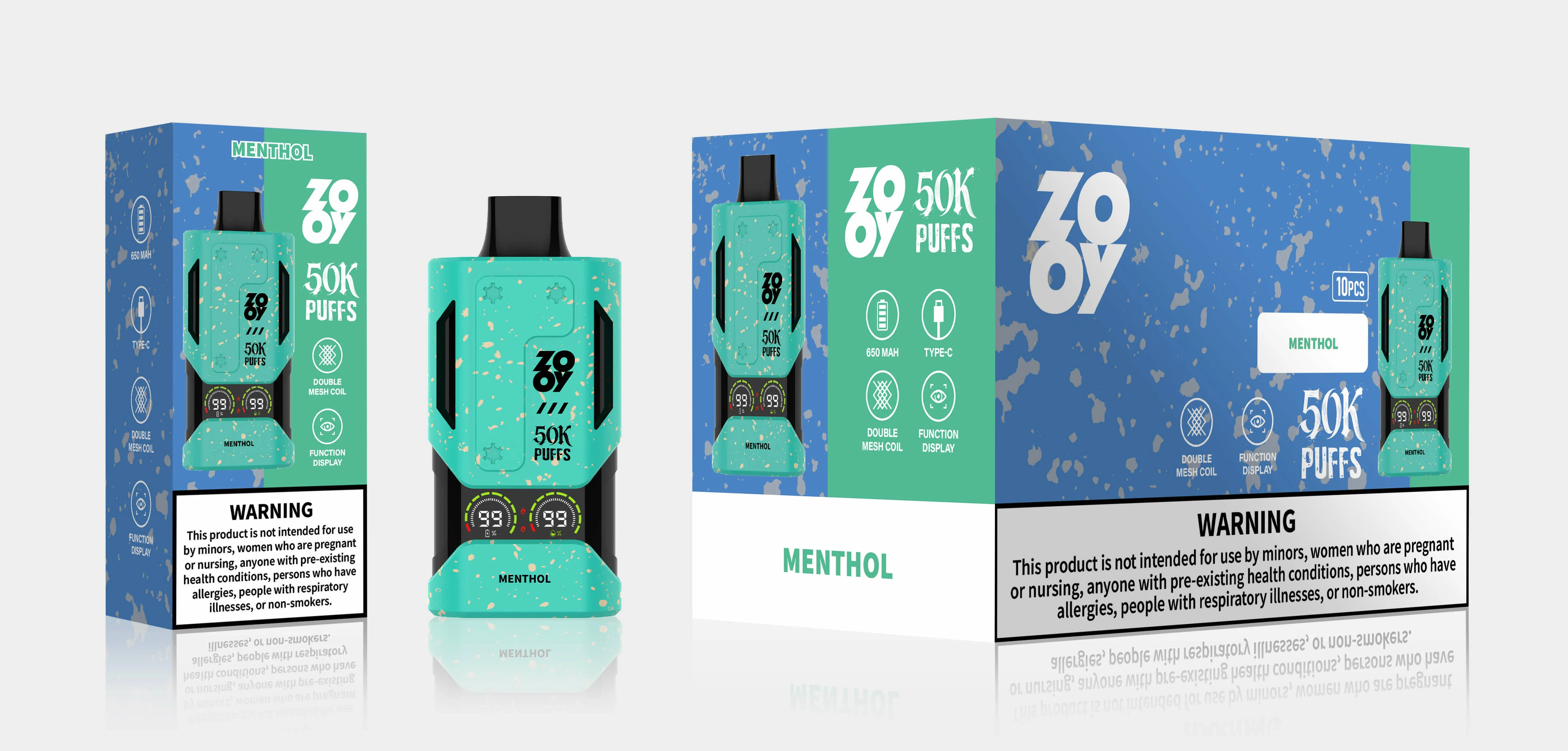 ZOOY Mecha 50000 50K Bouffées Écran Intelligent Vape jetable - image 4