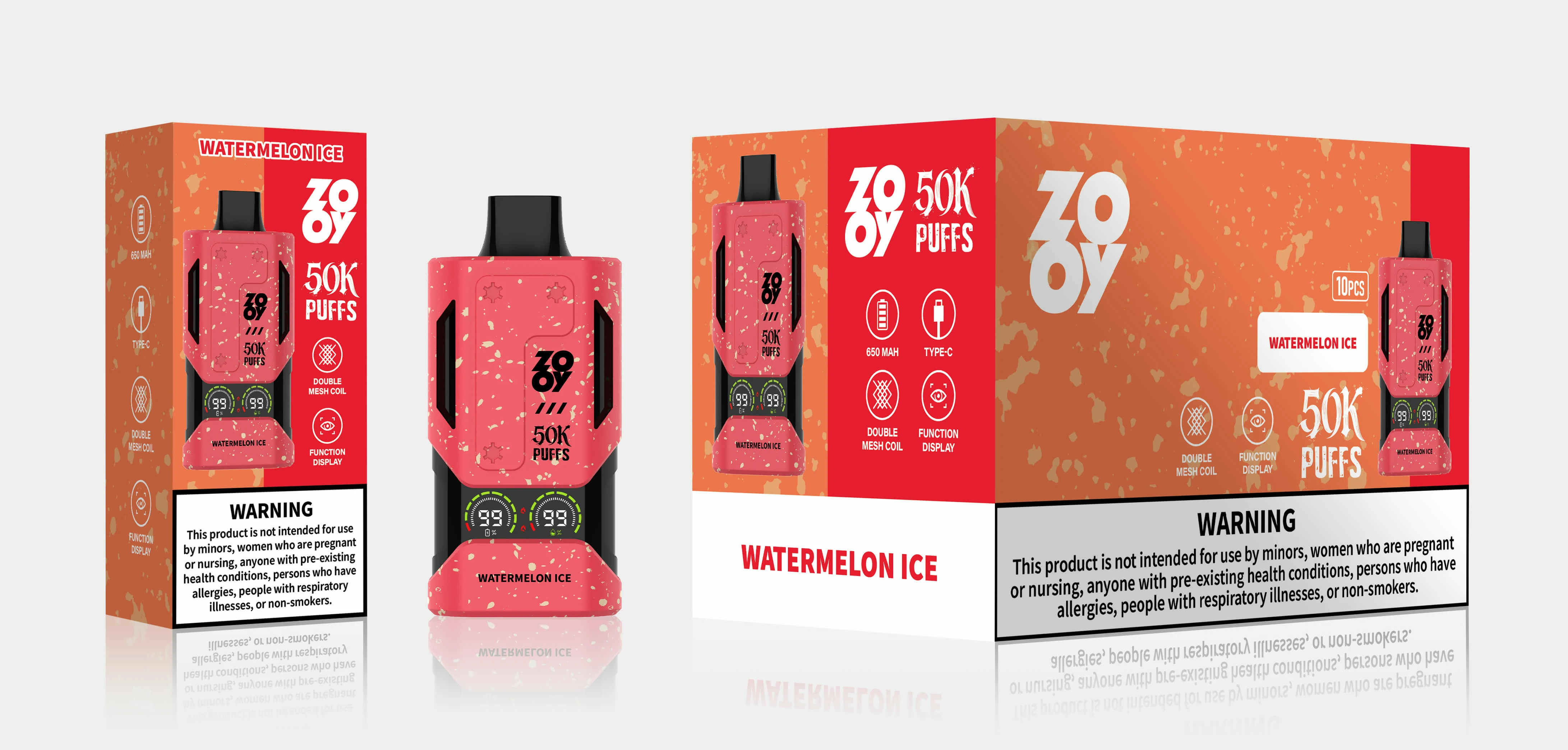 ZOOY Mecha 50000 50K Bouffées Écran Intelligent Vape jetable - image 11