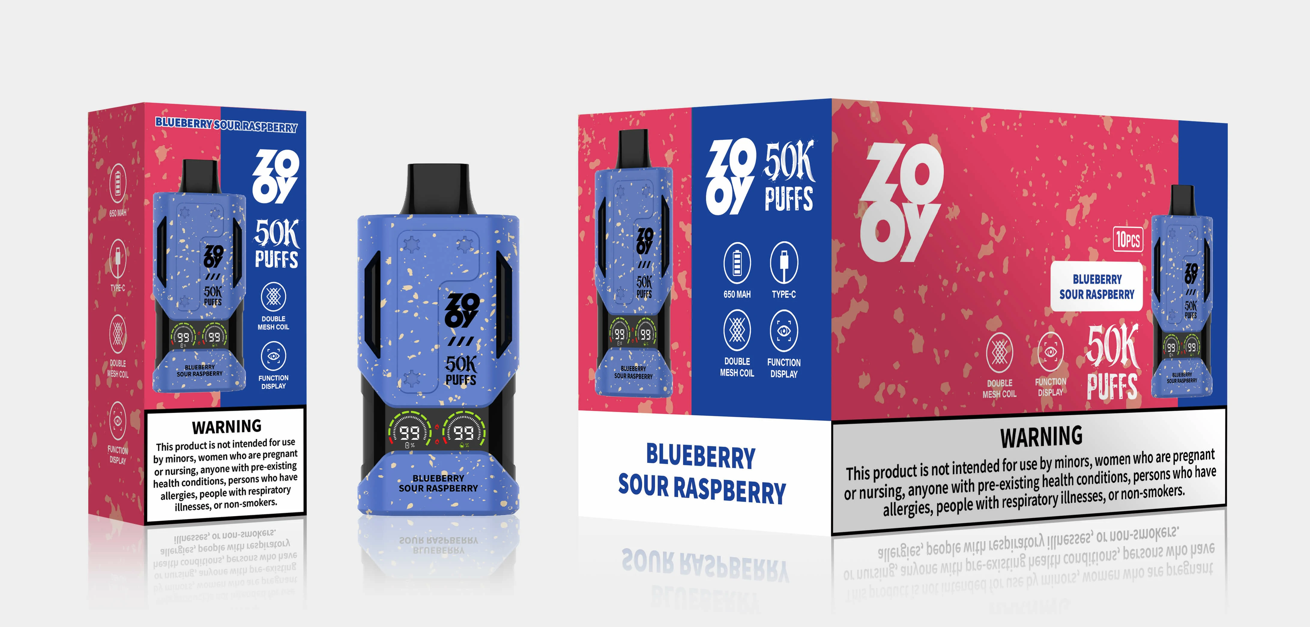 ZOOY Mecha 50000 50K Bouffées Écran Intelligent Vape jetable - image 12