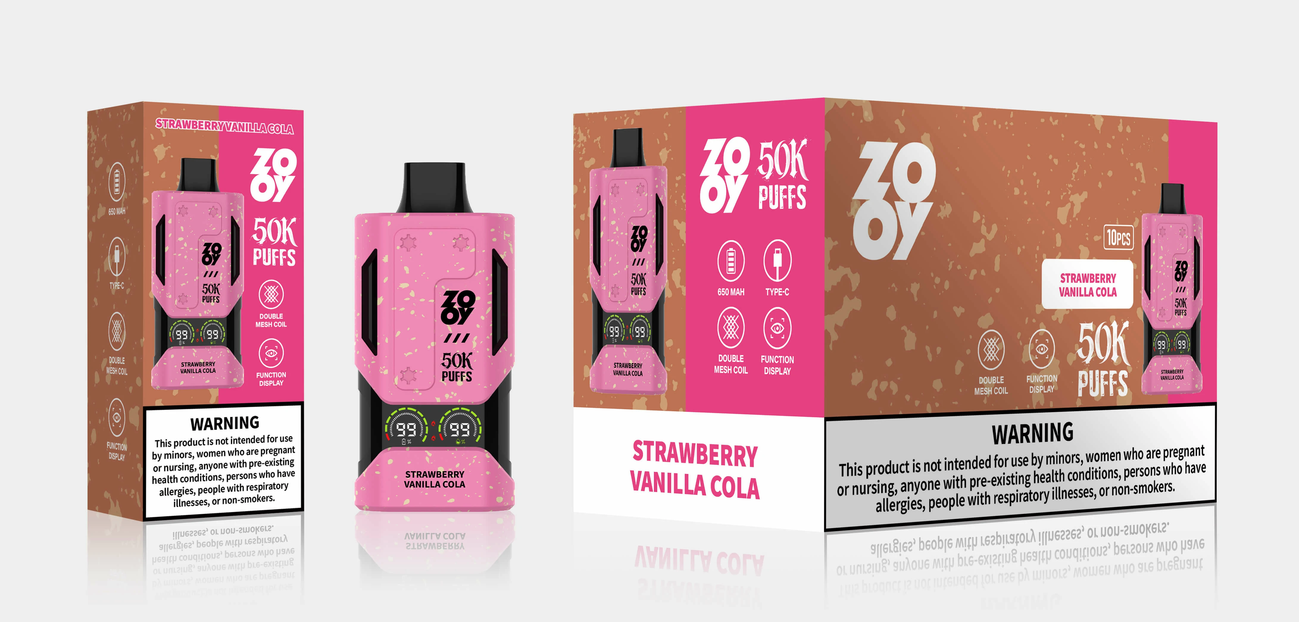ZOOY Mecha 50000 50K Bouffées Écran Intelligent Vape jetable - image 8