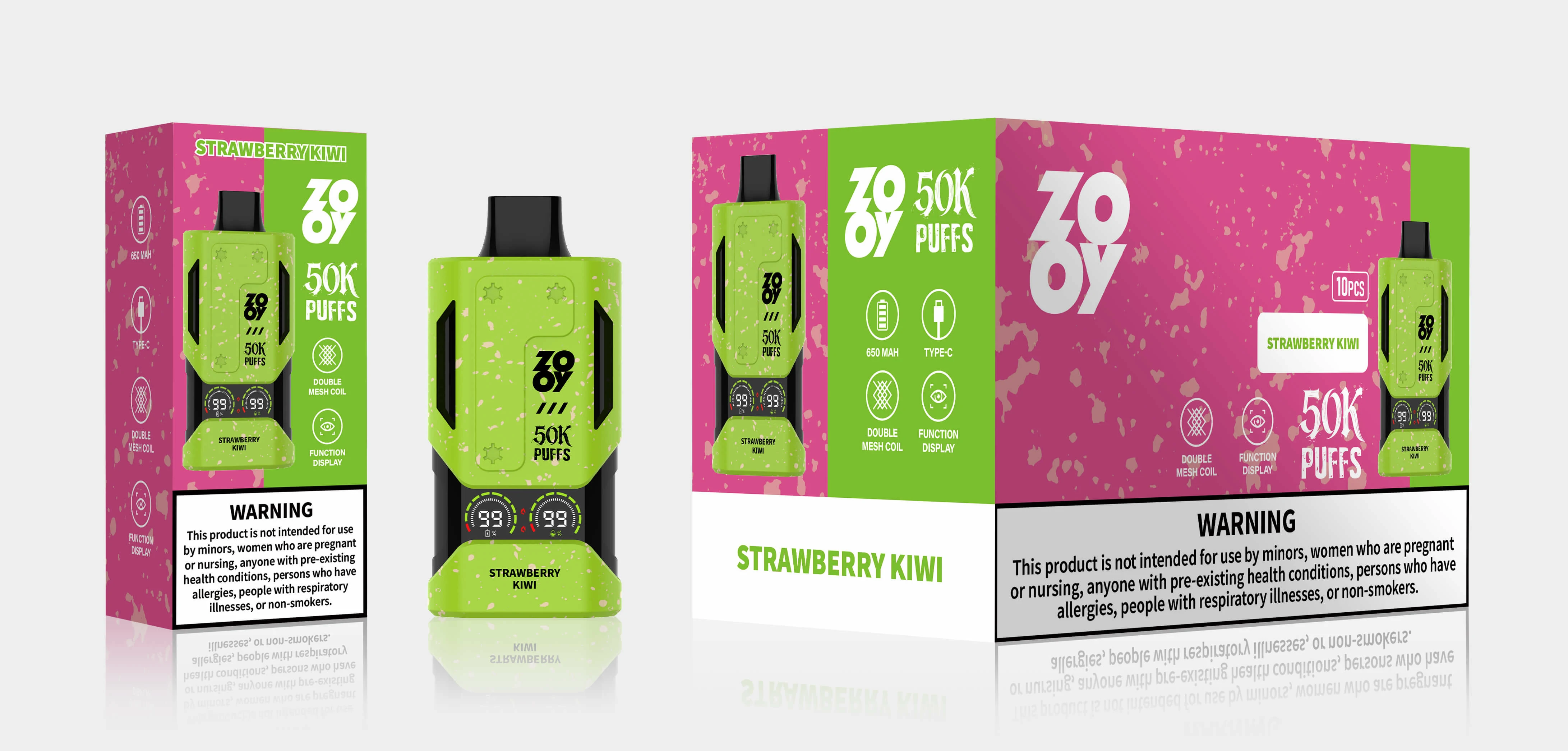 ZOOY Mecha 50000 50K Bouffées Écran Intelligent Vape jetable - image 6