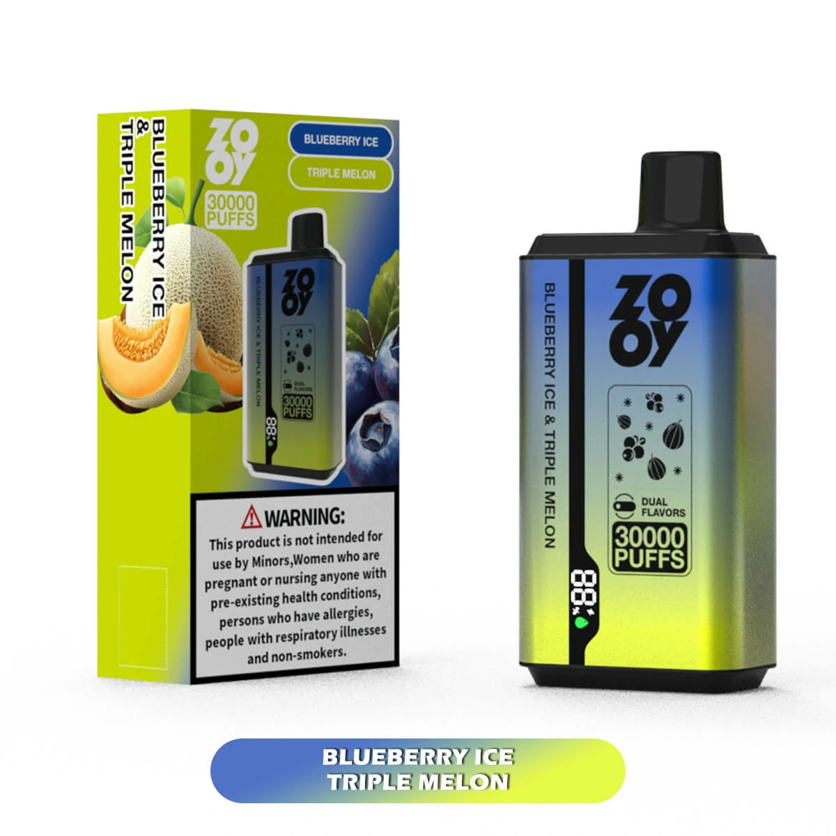 ZOOY Twins 30000 30K Bouffées Dual saveur Vape jetable - image 2