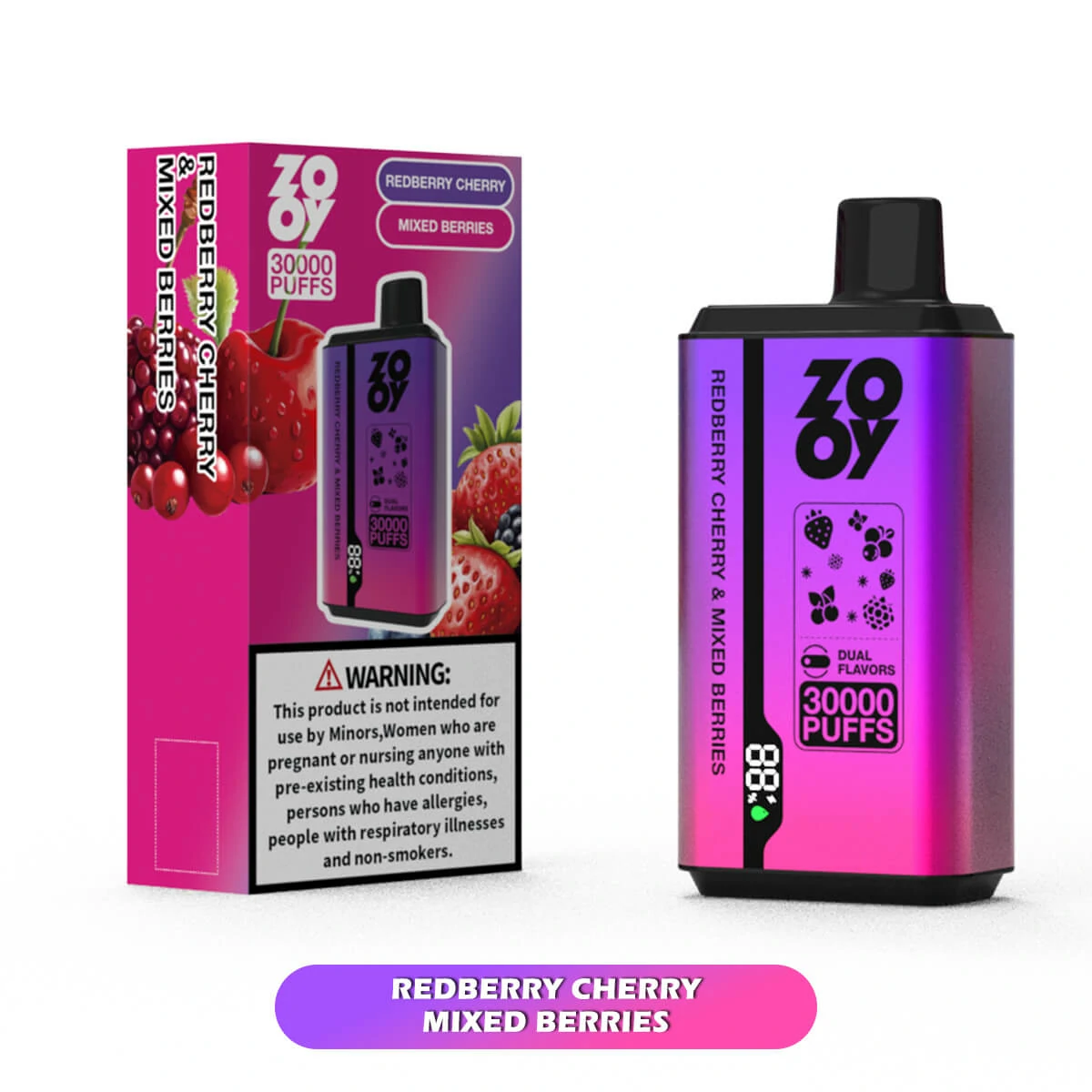 ZOOY Twins 30000 30K Bouffées Dual saveur Vape jetable - image 6