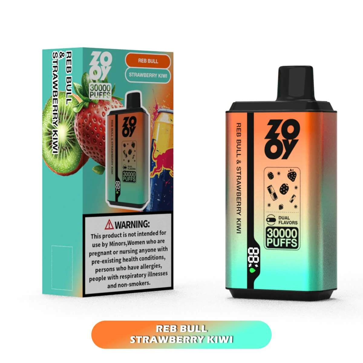 ZOOY Twins 30000 30K Bouffées Dual saveur Vape jetable - image 5