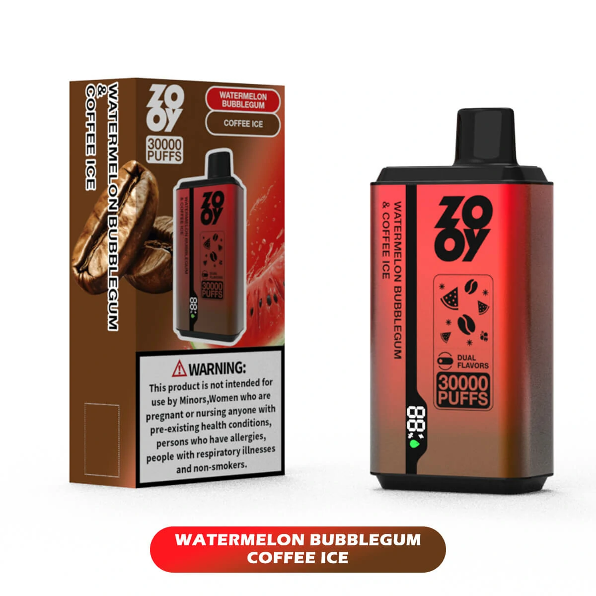 ZOOY Twins 30000 30K Bouffées Dual saveur Vape jetable - image 11